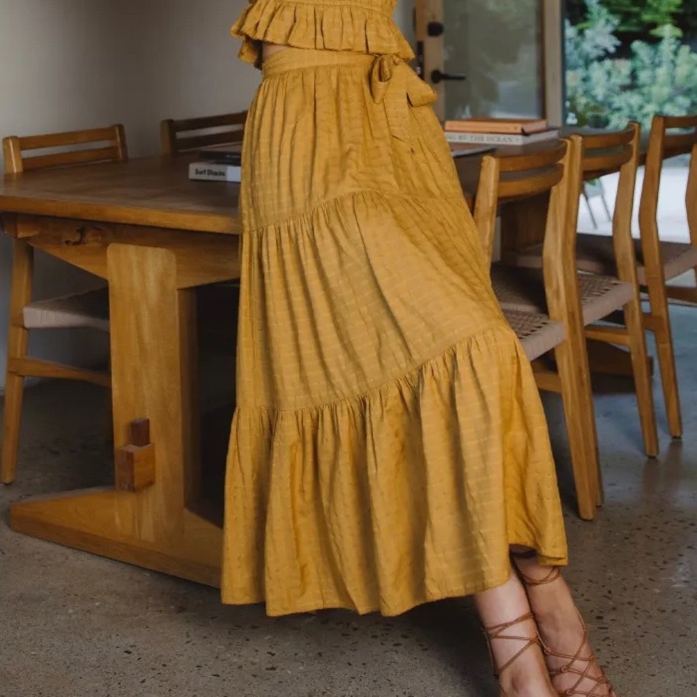 CLEOBELLA | Kali Midi Skirt | Goldie ~ Size S
